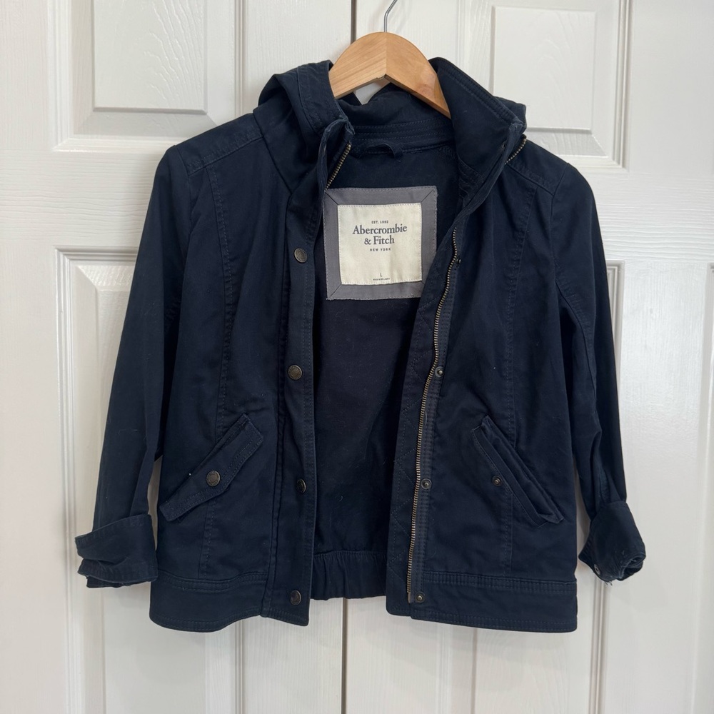 Abercrombie & Fitch Vintage Navy Utility Cotton Jacket